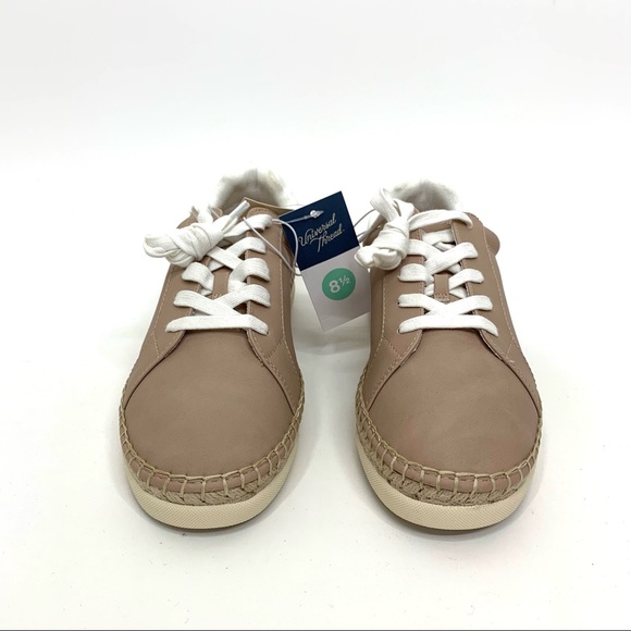 Universal Thread Shaelyn Espadrille Tan Lace Up Boho Sneaker With Memory Foam - Picture 3 of 16